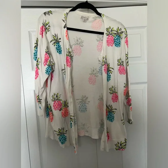 Merona Sweaters Merona Pineapple Cardigan Poshmark